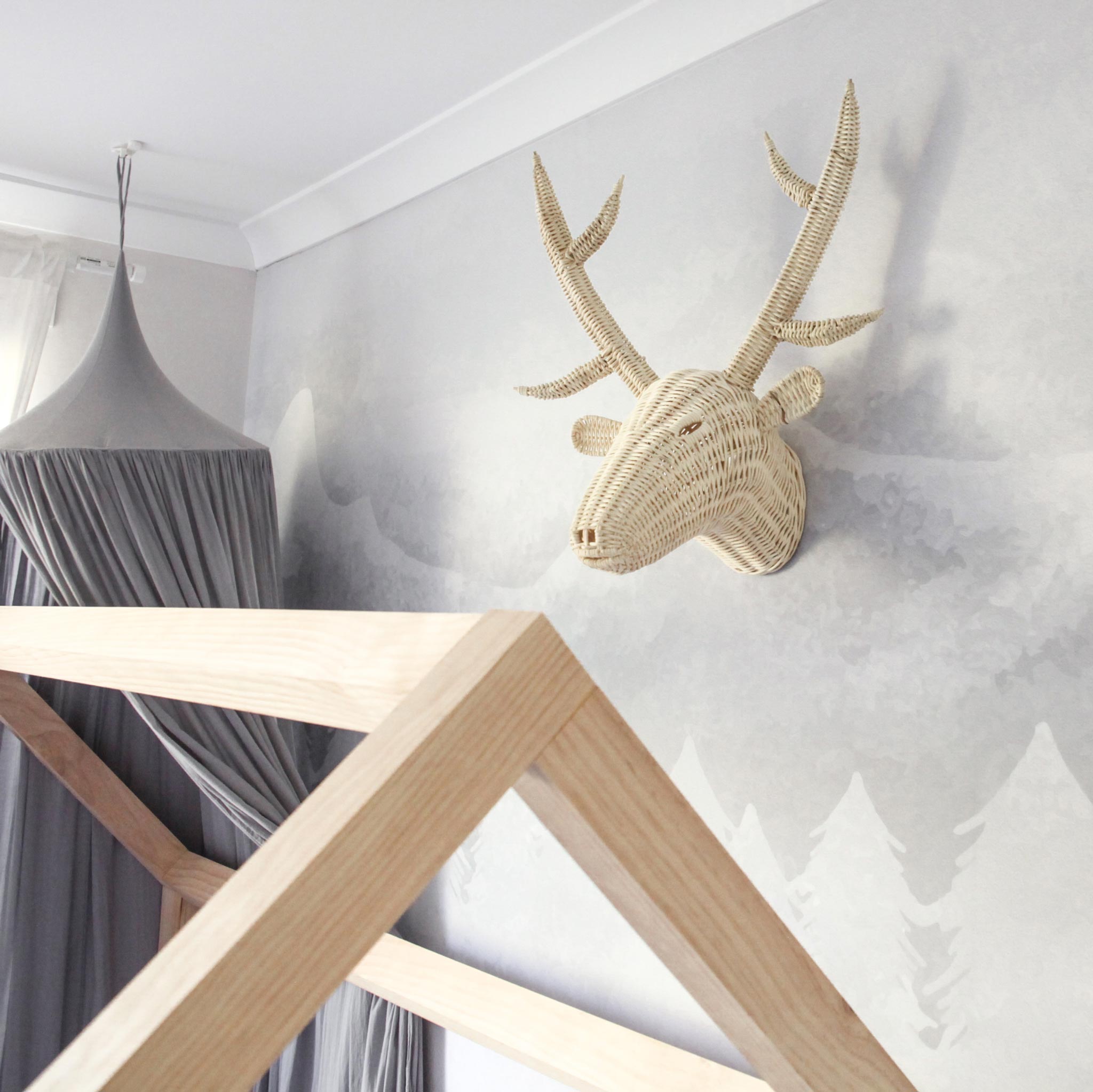 Deer Head Animal Head Wall Decor Nursery VANLOFE Wall Decor,Animal