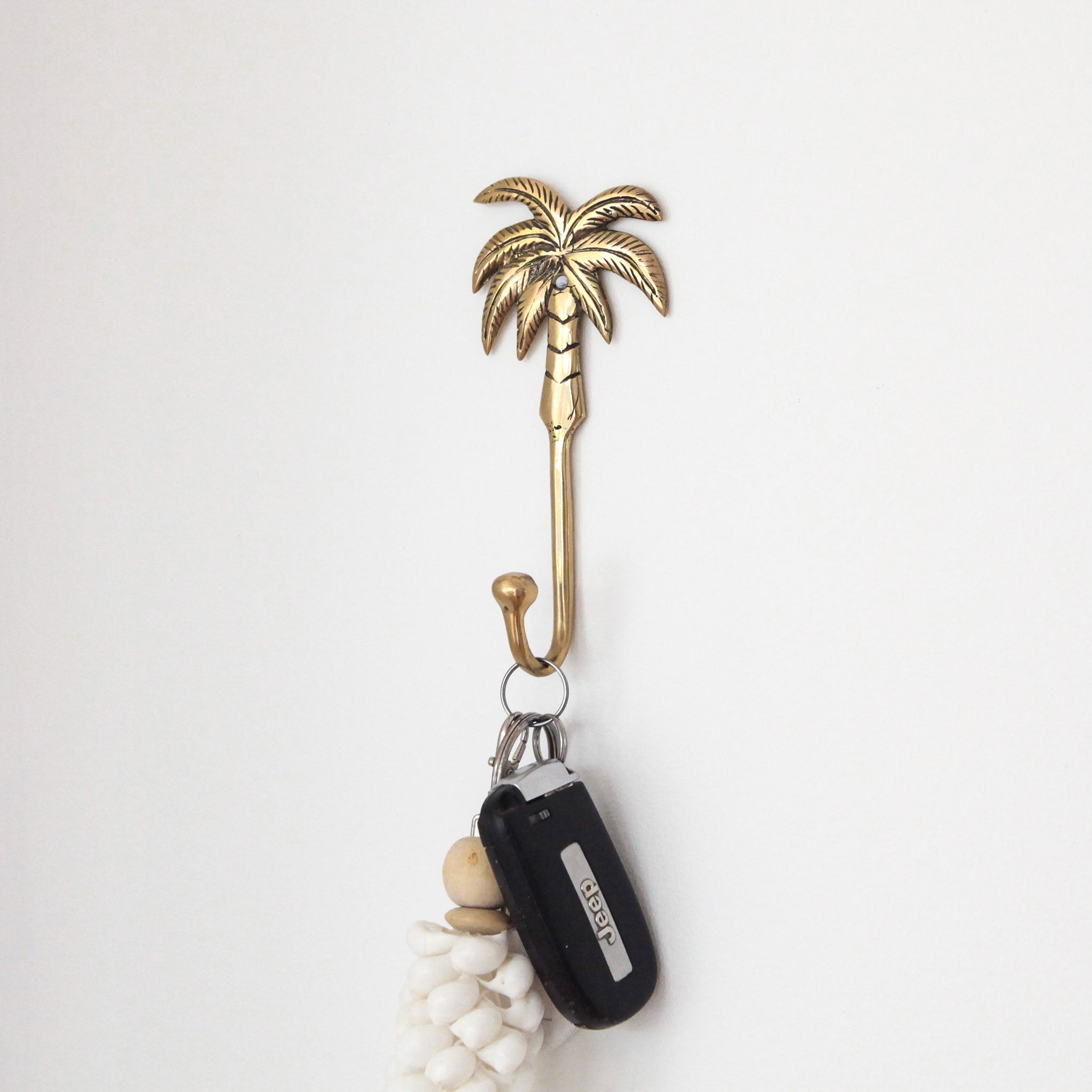 Oceana Palm Tree Brass Hook Stitch & Straw Australia