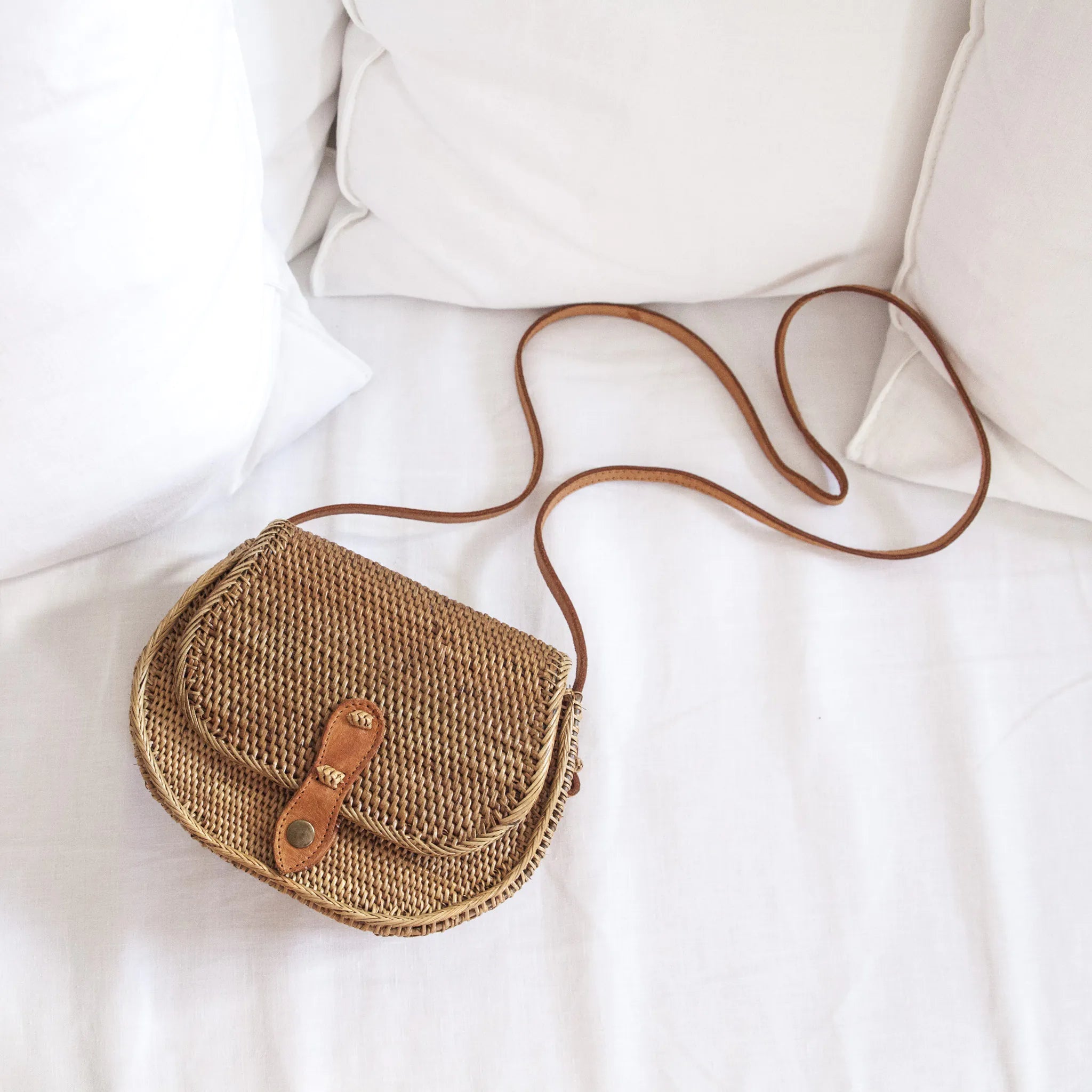 Cali Saddle Rattan Crossbody Bag Stitch Straw Australia Stitch Straw Australia