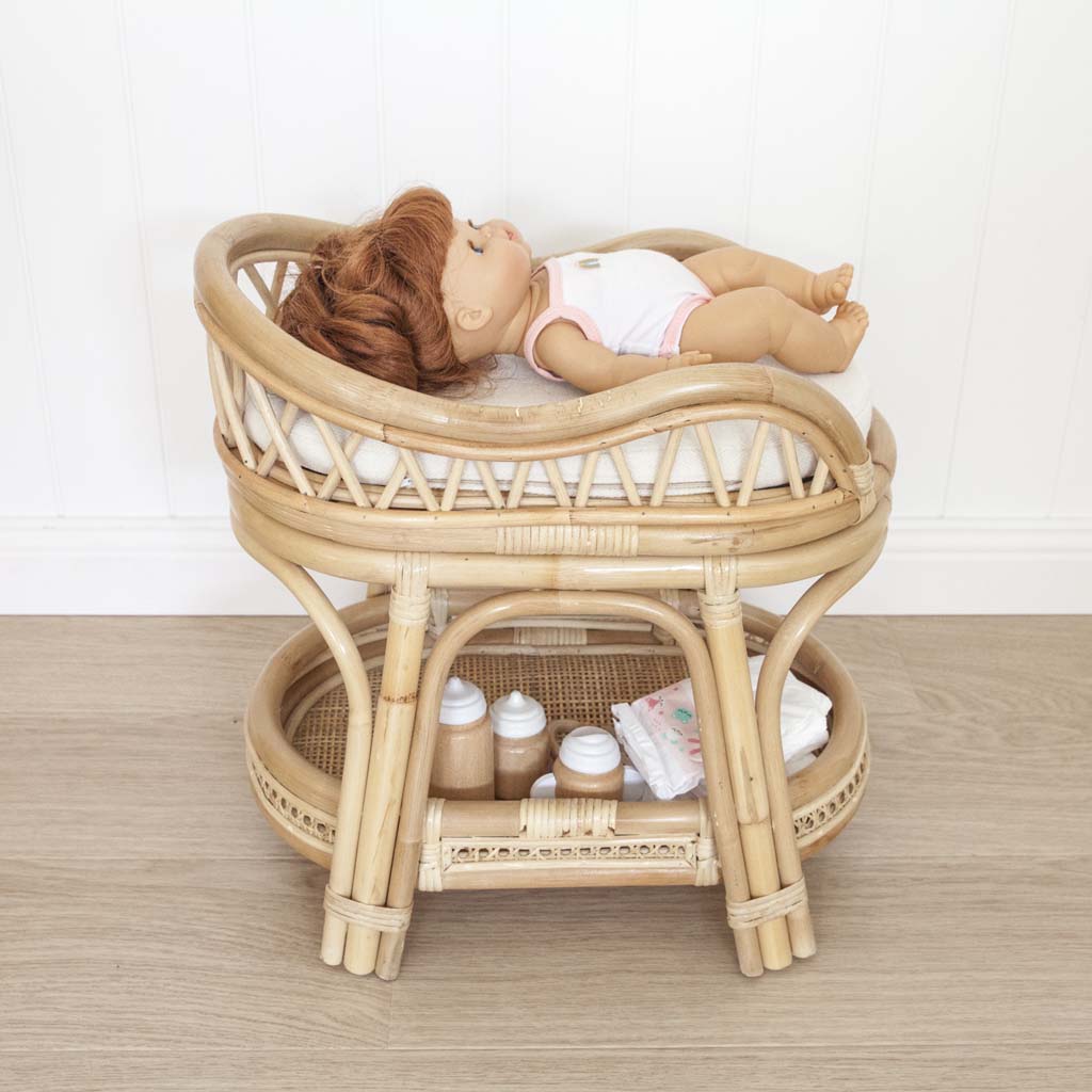 Arimbi Rattan Doll Changing Table Shop Now – Stitch Straw