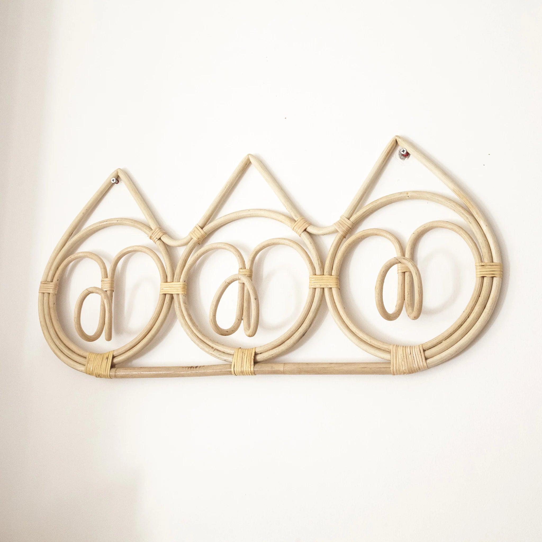 Parker Rattan Wall Hooks Stitch Straw Australia