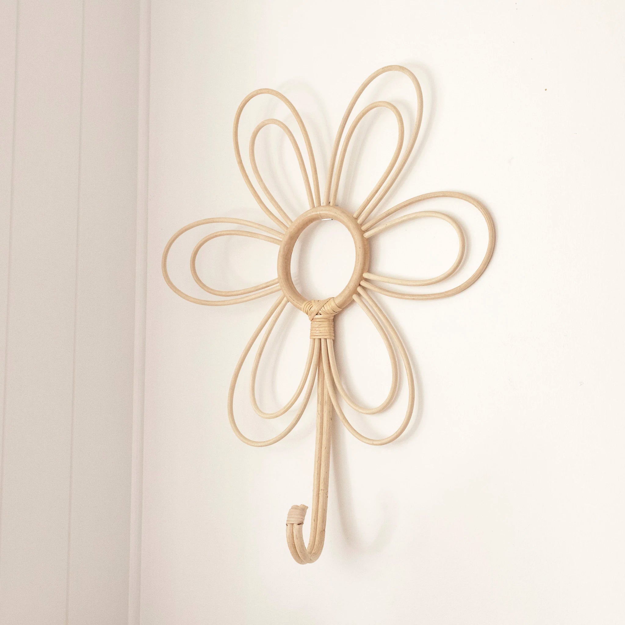 Petal Flower Wall Hook Stitch Straw Australia