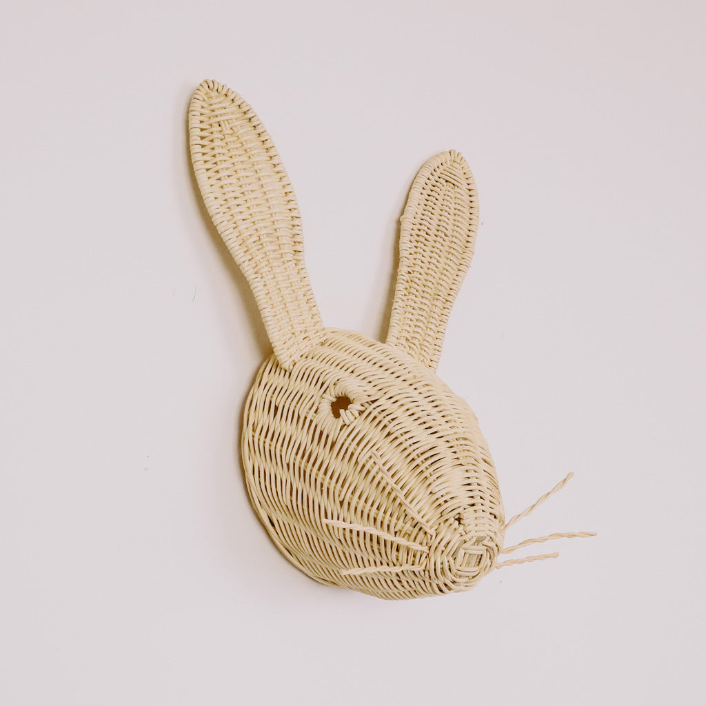 Rory Rabbit Rattan Head Wall Decor Shop Now – Stitch Straw