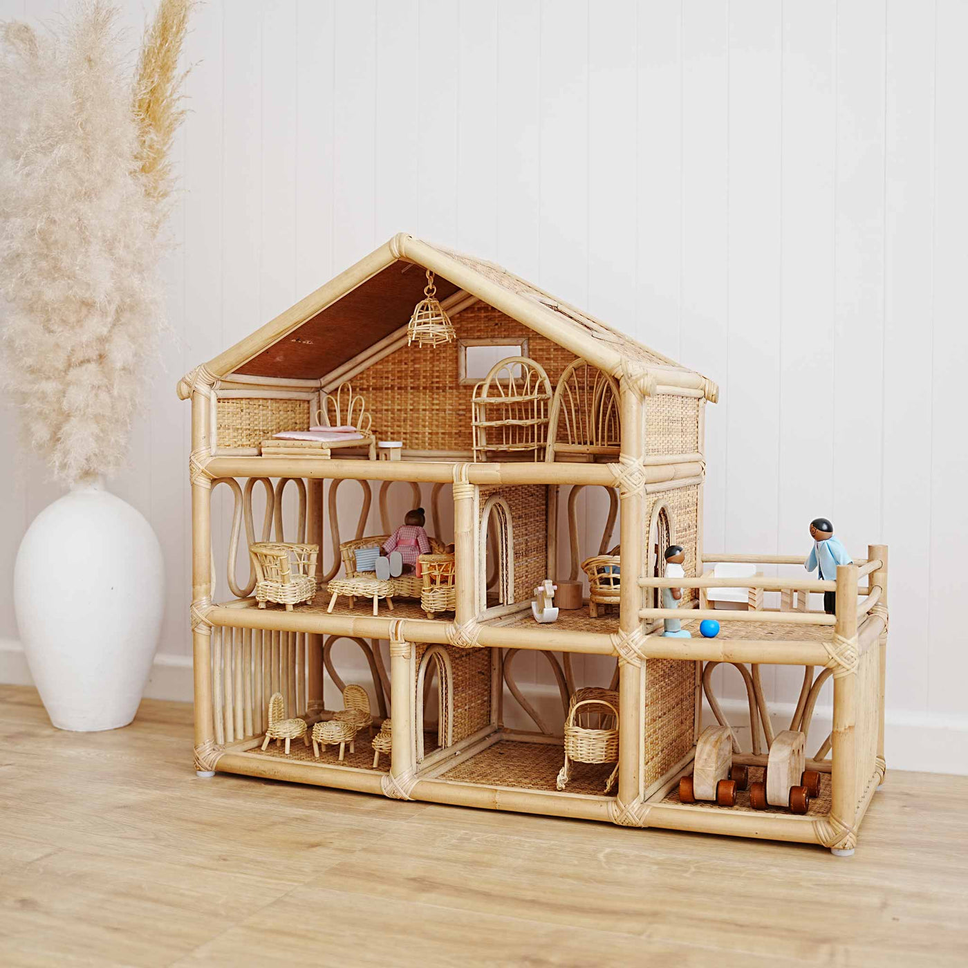 Beach Rattan Toy Dolls House