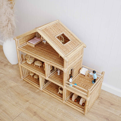 Beach Rattan Toy Dolls House