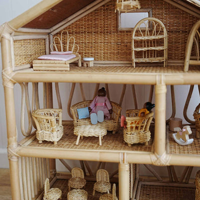 Beach Rattan Toy Dolls House