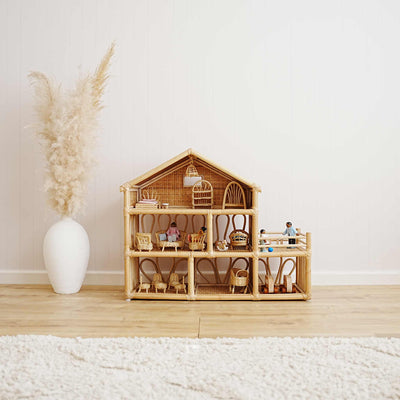 Beach Rattan Toy Dolls House