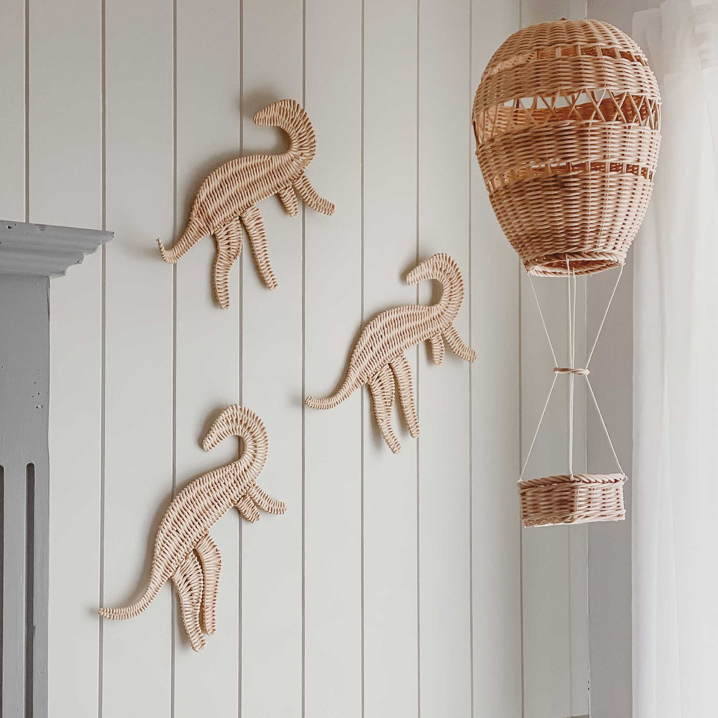 Rattan Dino Wall Decals - Set of 3