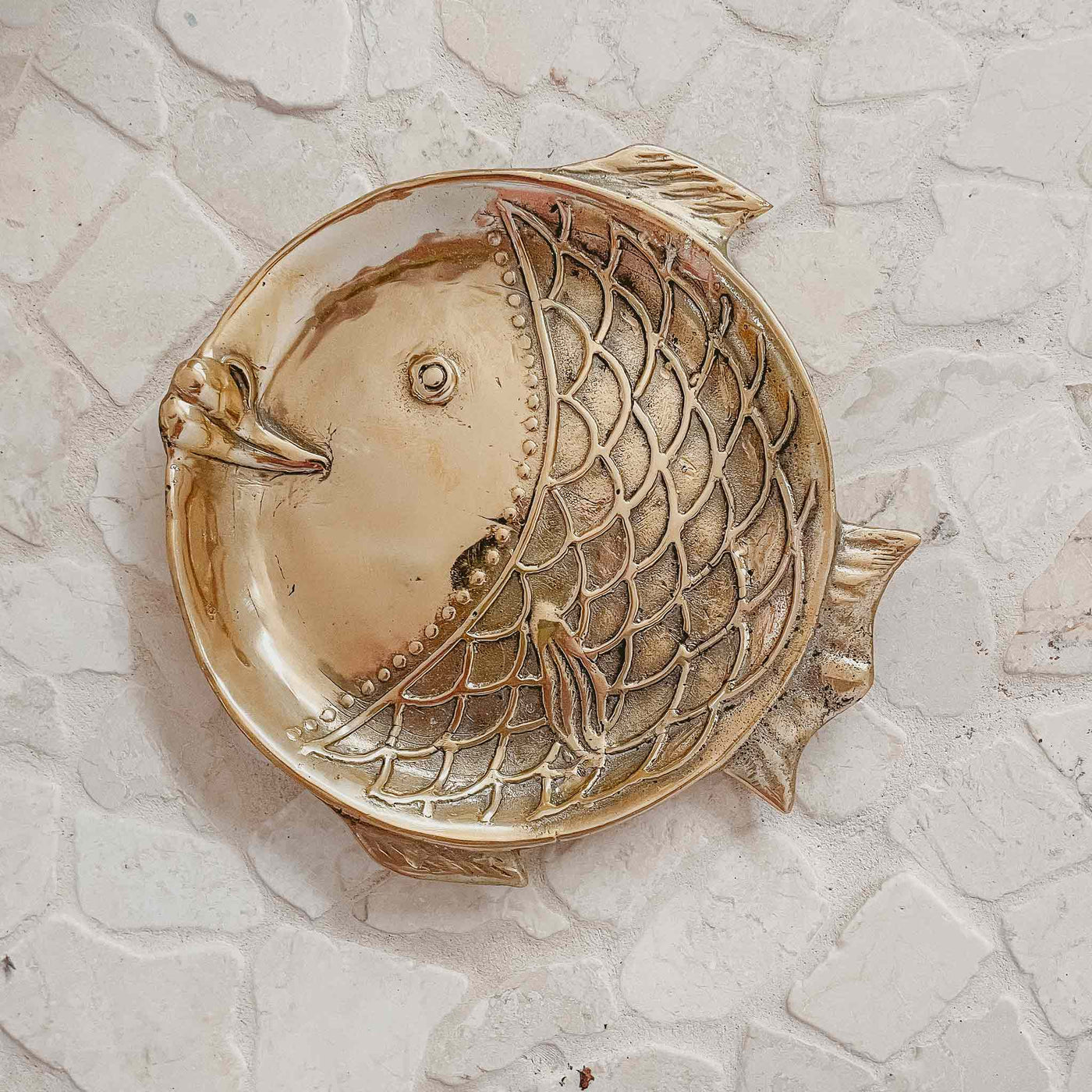 Fish Trinket Tray Brass Dish