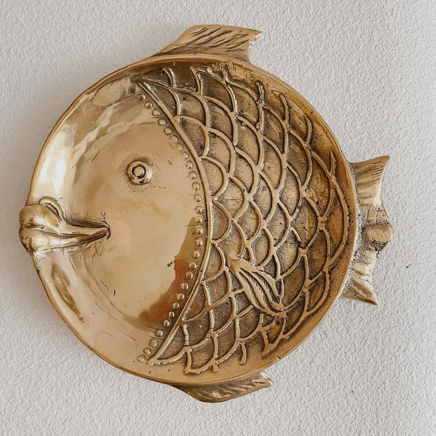 Fish Trinket Tray Brass Dish