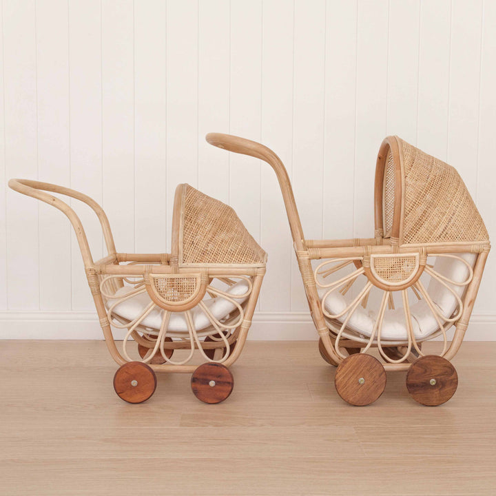 Rattan Dolls Pram Stitch Straw Australia