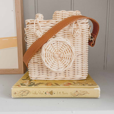 Rattan Toy Camera Bag