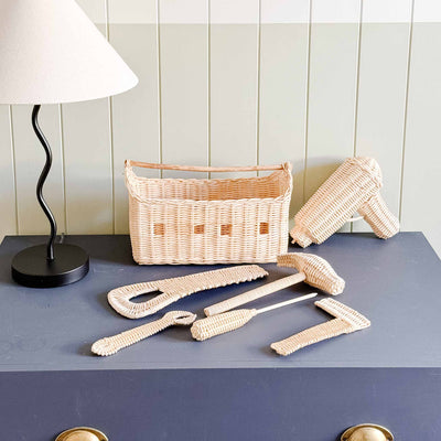 Tiny Tradie Rattan Tool Kit