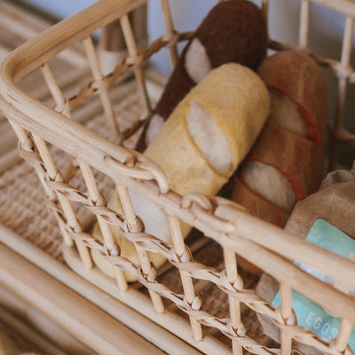 Rattan Kids Shopping Basket