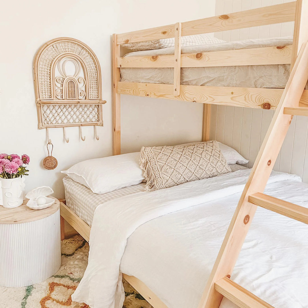 Rattan Wall Shelf With Hooks Stitch Straw Australia