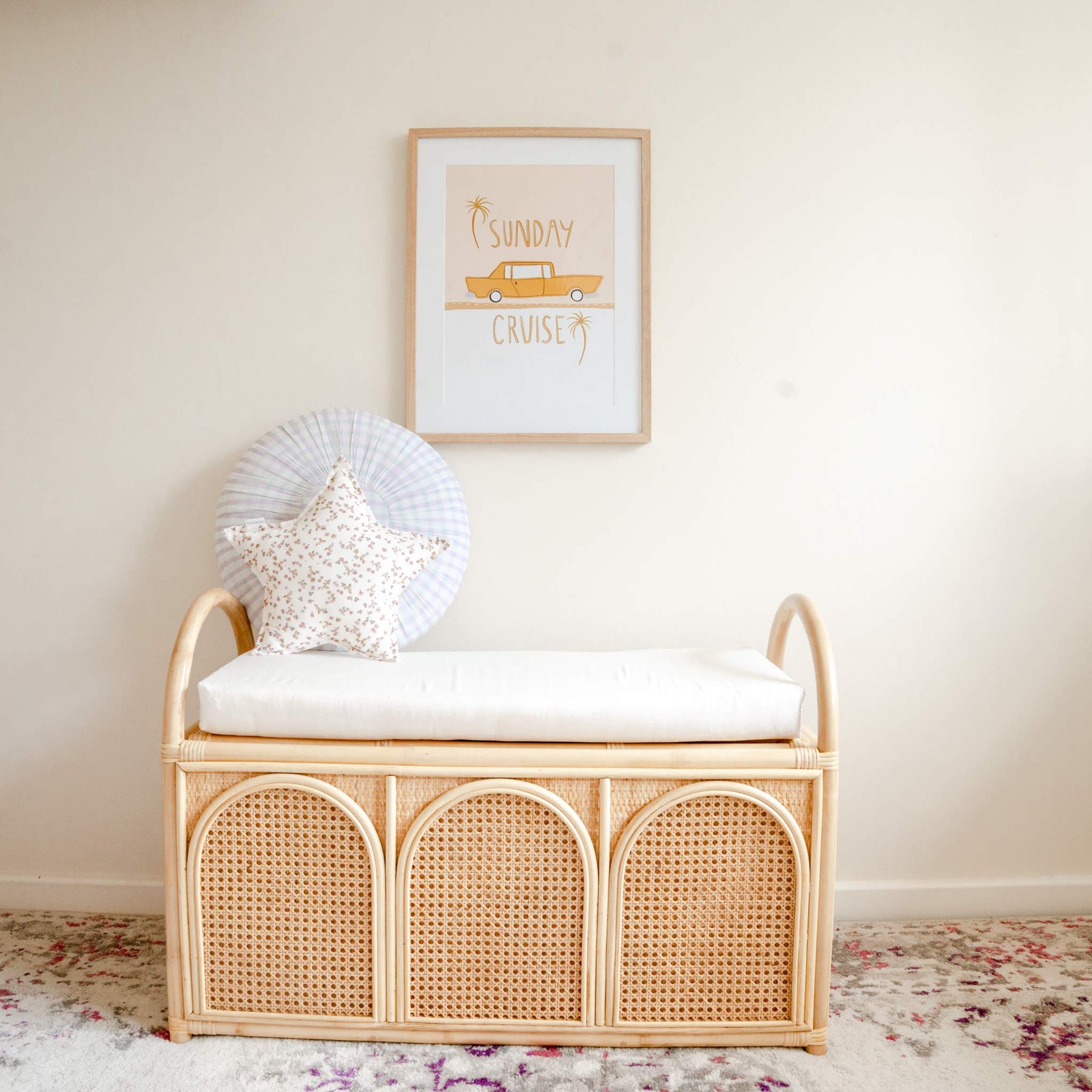 Rattan Trunk Storage Stitch Straw - Main Image
