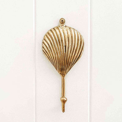 Scallop Shell Brass Wall Hook