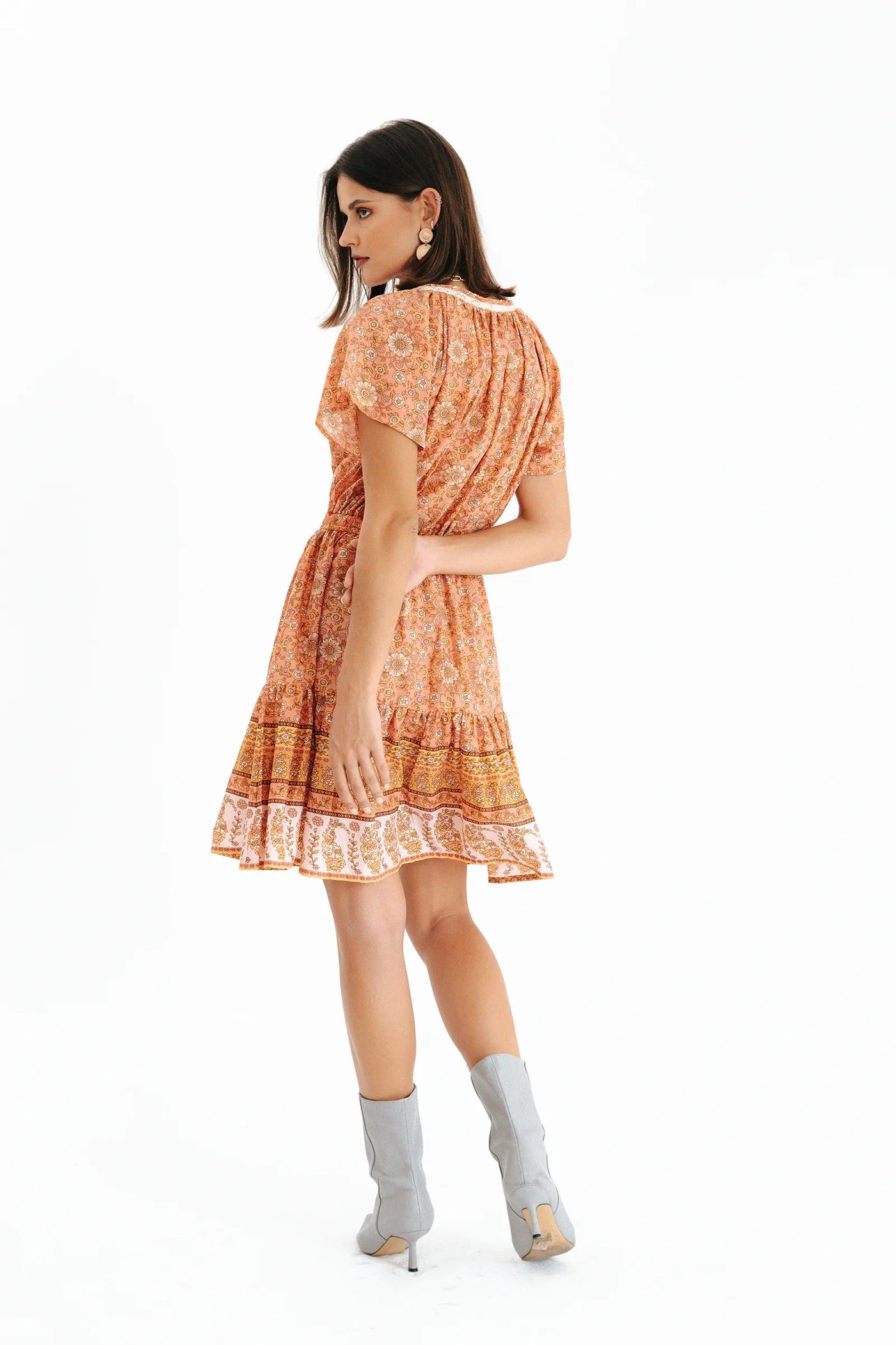sienna boho dress Sienna Sage Boho Dress: Handmade Silk Blend Maxi Dress