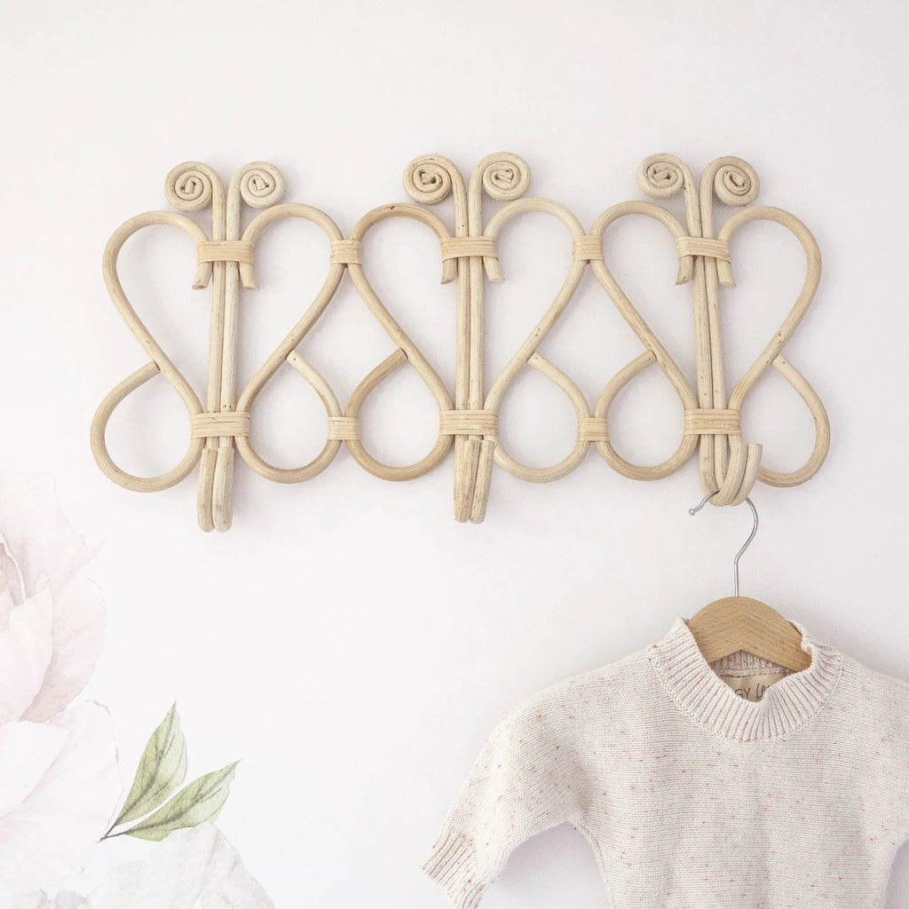 Tricune Vintage Butterfly Decorative Wall Hooks Rack Hangers for Hanging  Clothes Coats Towels Keys Hats, 2 Pack Antique Metal Mounted Wall Hook