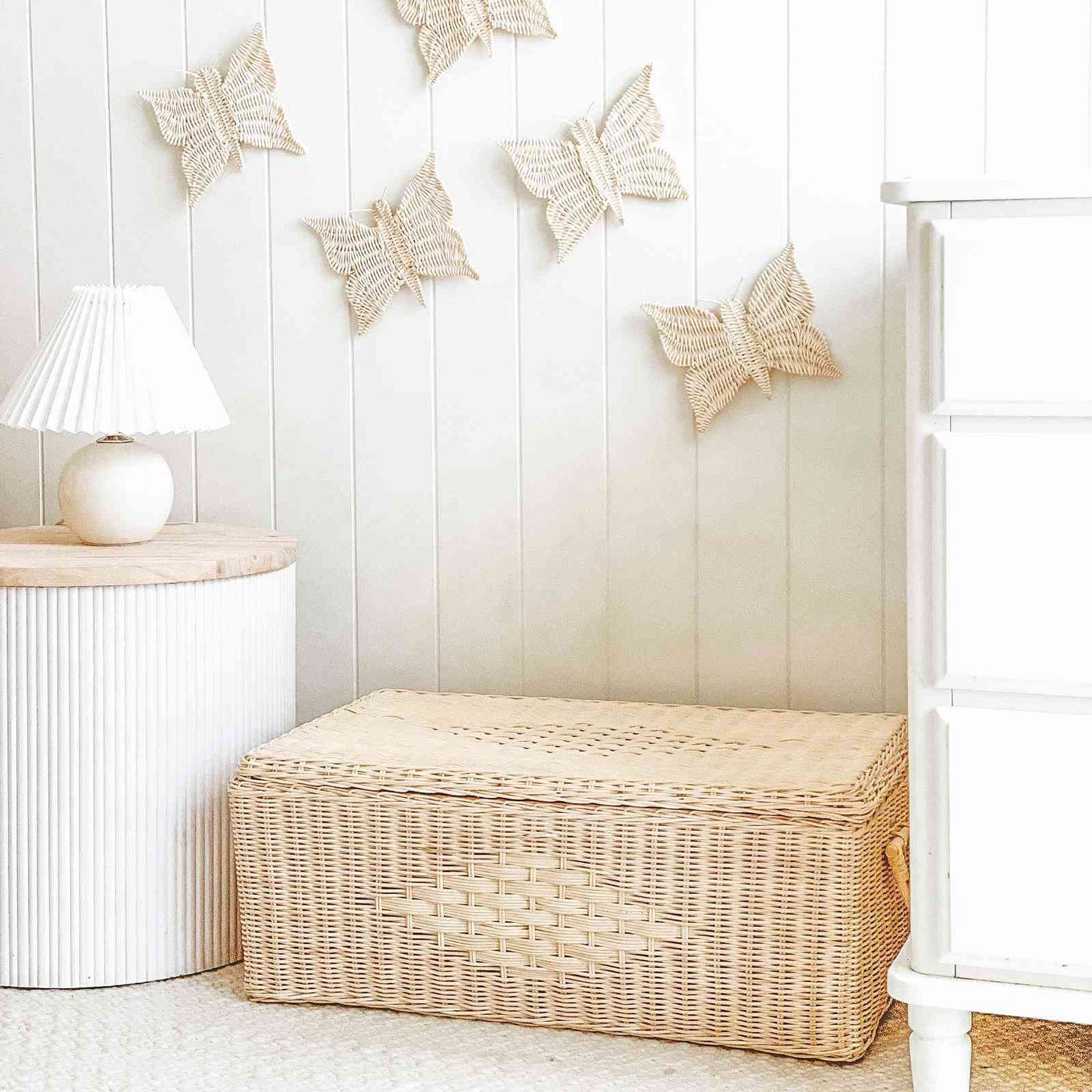 Rattan Butterfly Wall Decals
