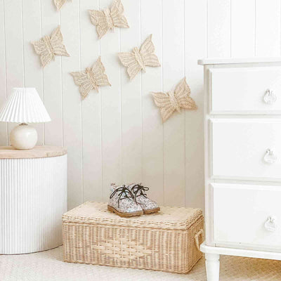 Rattan Butterfly Wall Decals