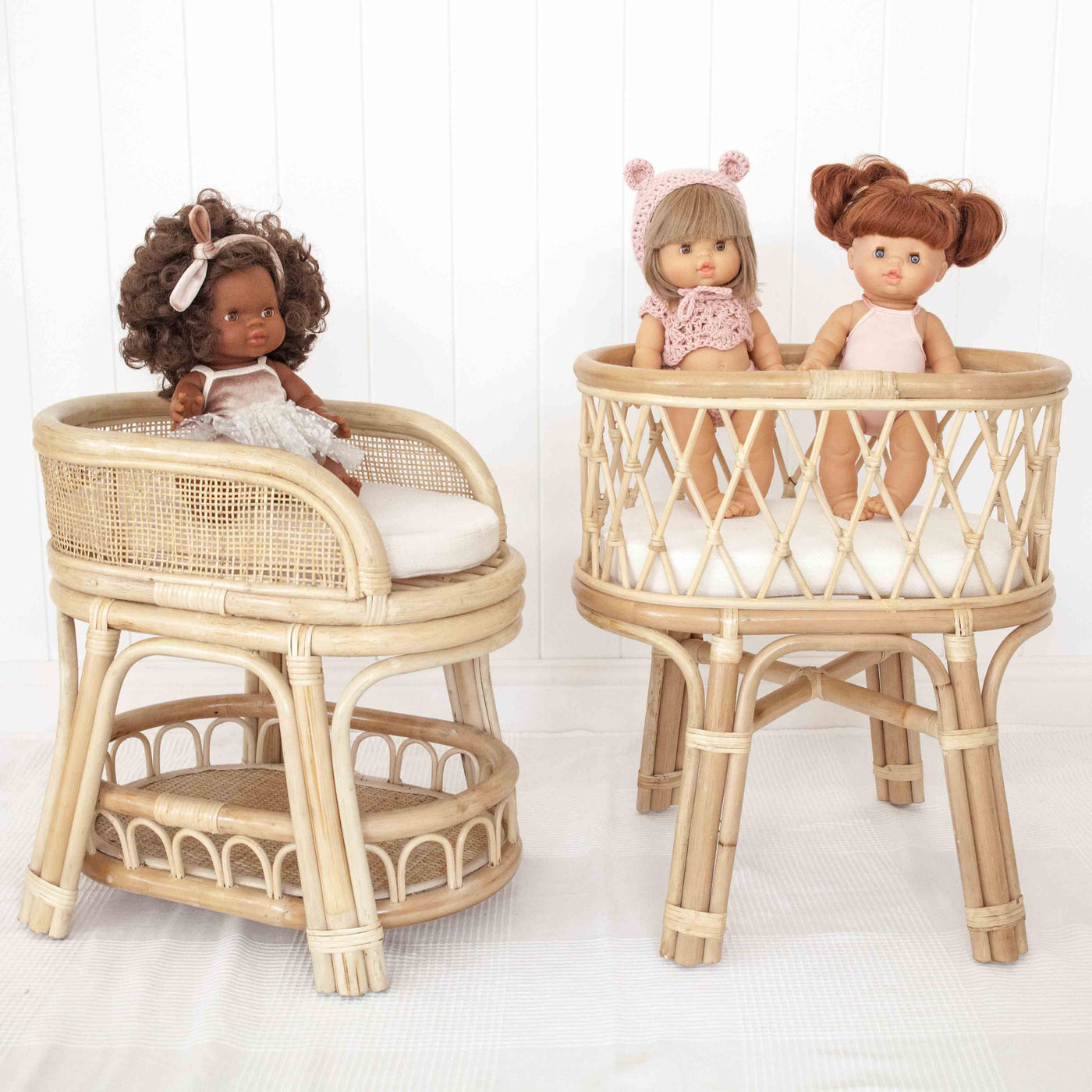 Rattan Doll Changing Table